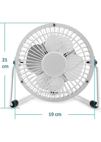 Laptop Pc Metal Masaüstü Serinletici Fan Beyaz Usb Kablolu Usb 18 Cm. Vantilatör fırsatları