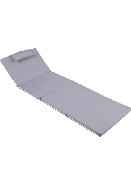 ŞEZLONG MİNDERİ KAMP MİNDERİ FERMUARLI ŞAPKALI 4 CM (GRİ) modelleri