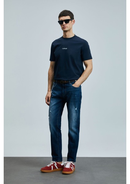 Lorenzo Smart Jean Erkek Pantolon Slim Fit Mavi