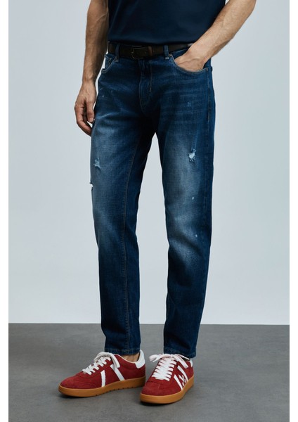 Lorenzo Smart Jean Erkek Pantolon Slim Fit Mavi modelleri