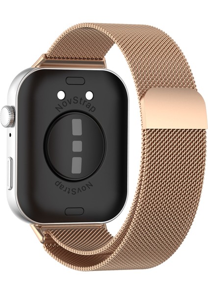 Huawei Watch Fit 4 Pro/Fit 4/Fit 3 ile Uyumlu Kordon Kayış Metal Hasır Örgü Çelik Kordon