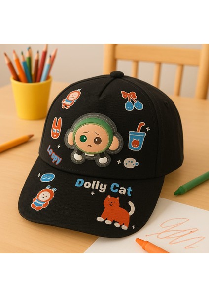 Karakterli Işıklı Unisex Çocuk Şapka