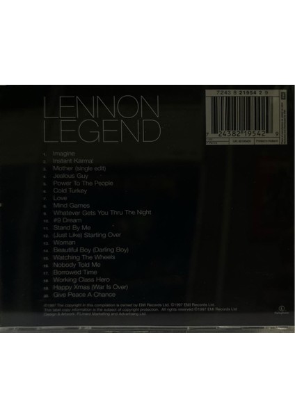 CD - Lennon Legend - The Very Best Of John Lennon CD