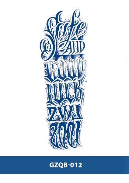 GZQB-012 Yarı Kalıcı Good Luck Yazılı Kol Dövmesi-Tatto fiyatları