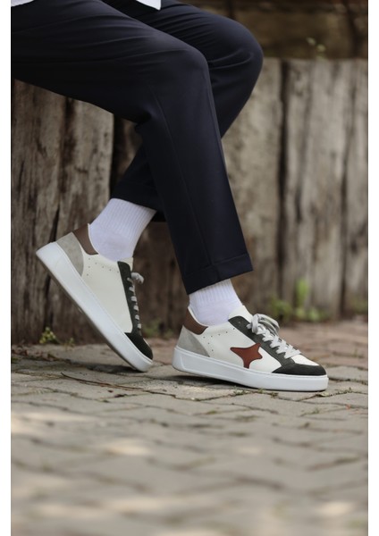 Berry Model Hakiki Kombinasyonlu Deri Ithal Taban Sneaker Ayakkabı fiyatları