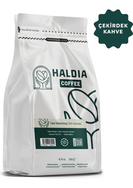Taze Kavrulmuş Türk Kahvesi (Çekirdek Kahve) 250GR