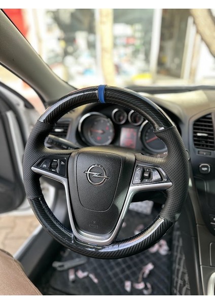 Opel Insignia Uyumlu Araca Özel Dikmeli Direksiyon Kılıfı (5d Kristal Karbon Soft Nokta) fiyatları