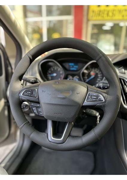 Ford Focus 3,5 Universal Simide Dikilen Kılıf Nokta Düz Siyah