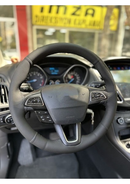 Ford Focus 3,5 Universal Simide Dikilen Kılıf Nokta Düz Siyah