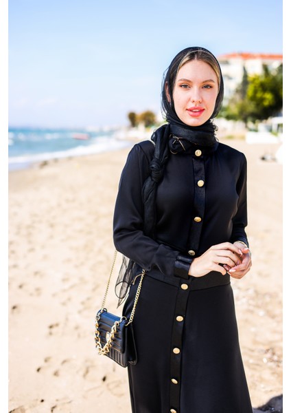 Siyah Kaliteli Abaya