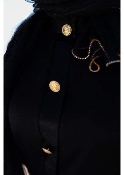 Siyah Kaliteli Abaya
