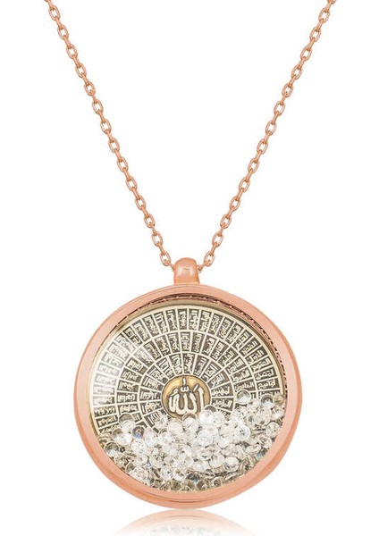 Gümüş Rose Esmaül Hüsna Bayan Kolye fiyatları