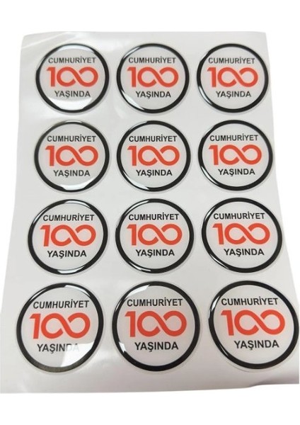 Cumhuriyet 100 Yaşında Silikon Logo 1 Adet Fiat - Egea - Cross - Fiorino ( ) fiyatları