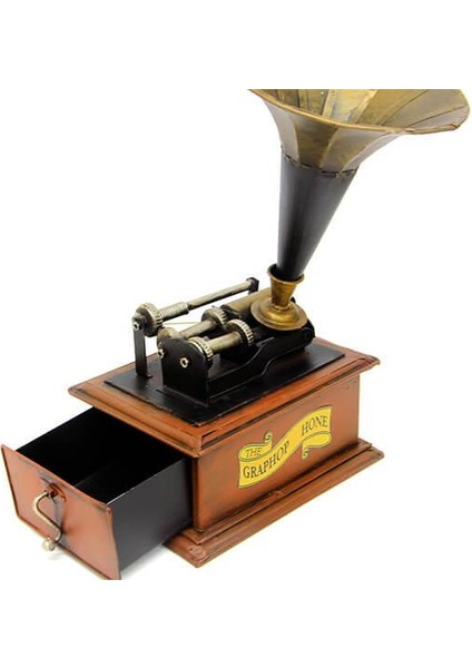 Dekoratif Metal Gramofon Kutu Hediyelik fiyatları