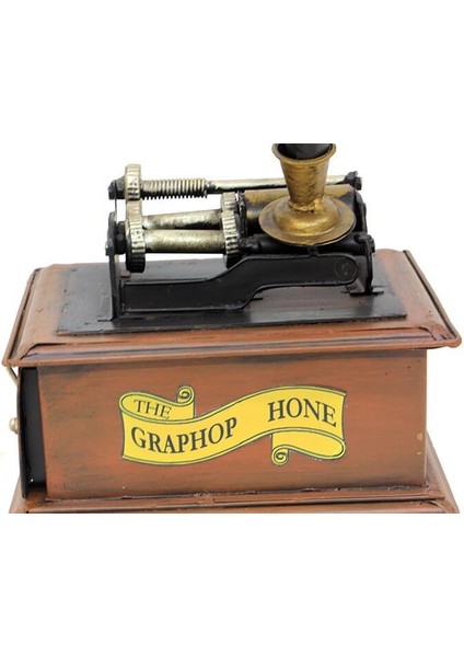 Dekoratif Metal Gramofon Kutu Hediyelik modelleri