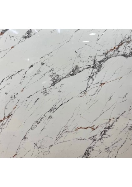 Beyaz Mermer Desenli Yapışkanlı Kaplama Kağıdı Büyük Boy 5 Metre