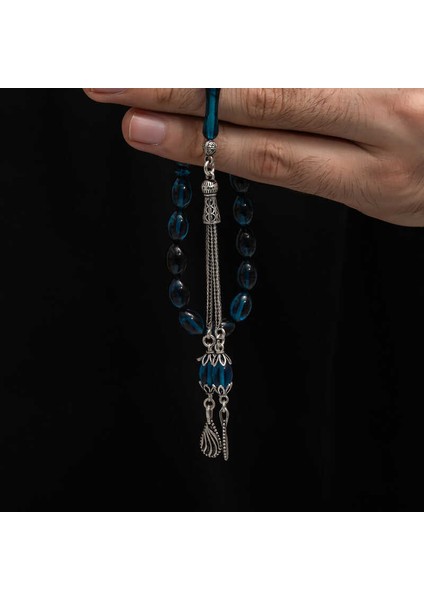 Gümüş Püskül Sıkma Kehribar Tesbih fırsatları