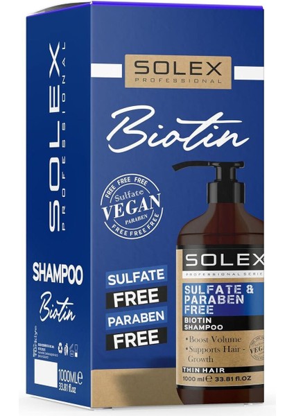 Sülfatsız Parabensiz Biotin Şampuan 1000 ml