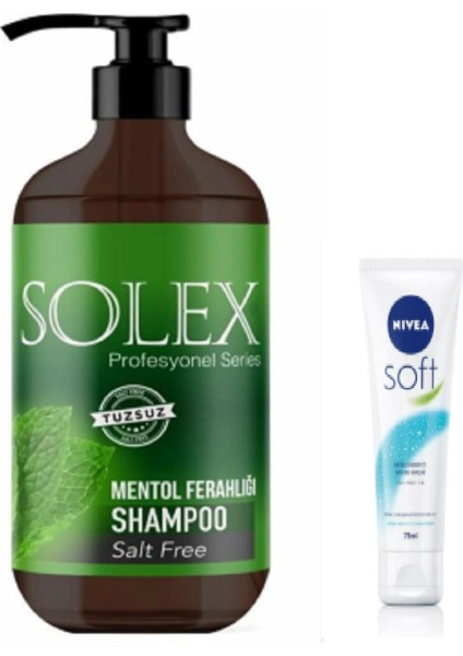 Tuzsuz Professıonal Serıes Mentol Keratin Özlü Şampuan 1.000 Ml+ 75 ml Soft Krem Hediye