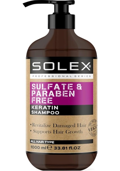 Sülfatsız Parabensiz Keratin Şampuan 1000 ml