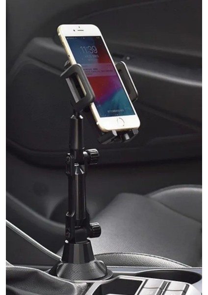 Teleskopik Araç Bardak Yerine Giren Telefon Tutucu