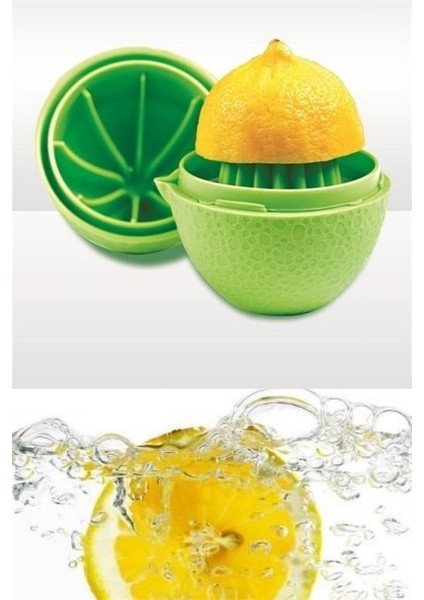 Hazneli Kapaklı Hijyenik Pratik Kolay Limon Sıkacağı Aparatı