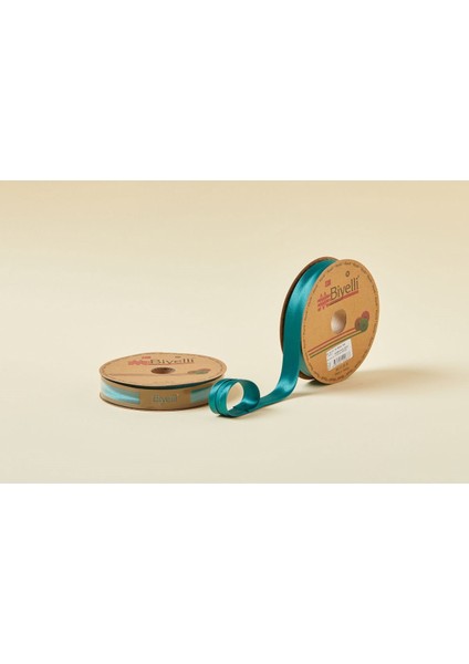 Saten Katlı 088 Zümrüt Yeşili 2 cm 25 Metre %100 Polyester