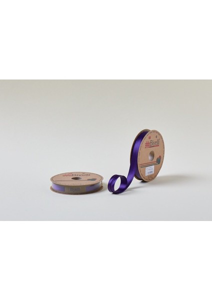 Saten Katlı 019 Koyu Mor 2 cm 25 Metre %100 Polyester