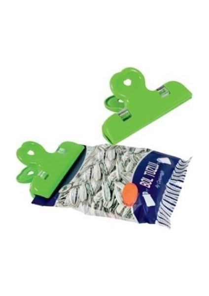 2li Pratik Torba Paket ve Poşet Kapatıcı Kilitli Klips Mandal