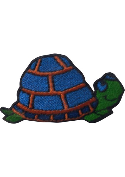 Aplike Ütü Ile Yapışan Kaplumbağa Arma 4x3 cm