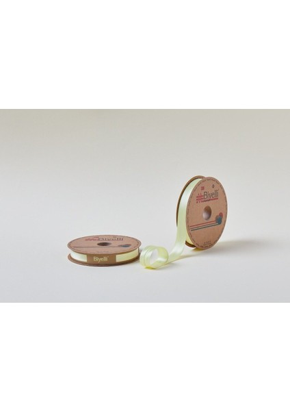 Saten Katlı 006 Sarı 2 cm 25 Metre %100 Polyester