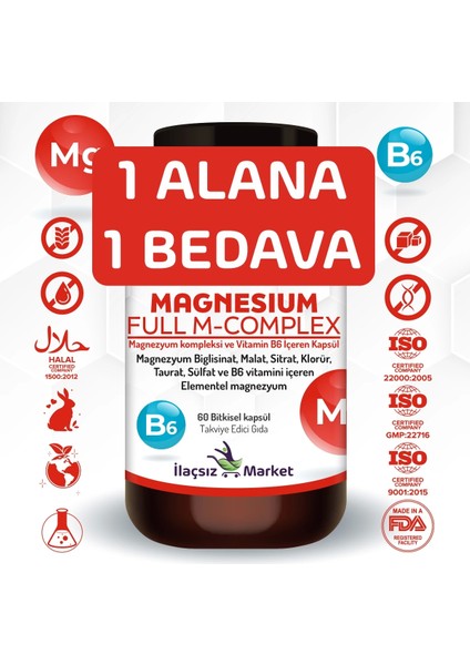 Zentravit Magnezyum Full M-Complex 1 Alana 1 Bedava