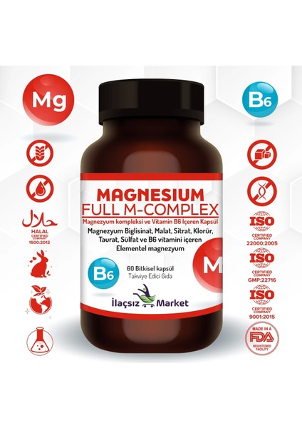 Zentravit Magnezyum Full M-Complex 1 Alana 1 Bedava
