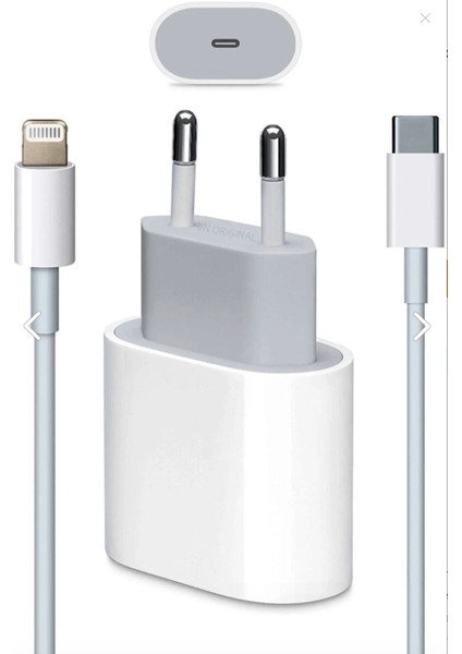 Usb-C Lightning Şarj Seti – 20W Güçlü Adaptör ve Uyumlu kablo