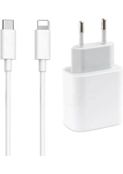 Usb-C Lightning Şarj Seti – 20W Güçlü Adaptör ve Uyumlu kablo
