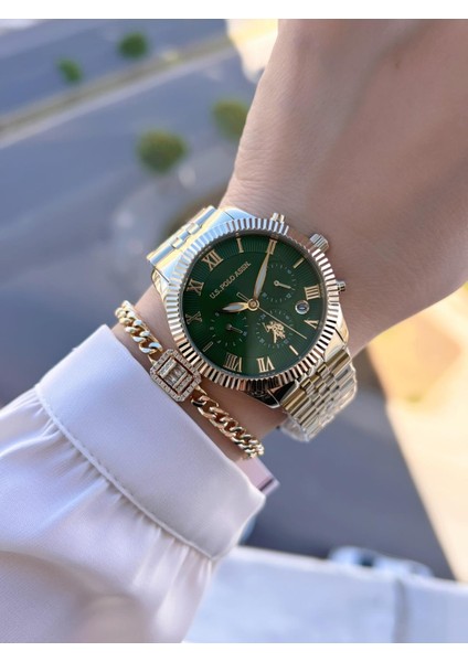 U.s.polo Assn Çelik Kordon Iç Fonksiyonları Aktif 5 Atm 2 Yıl Garantili Kadın Kol Saati UA.2040.S05 fiyatları