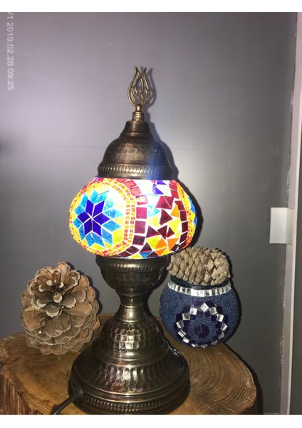Otantik El Yapimi Mosaic Abajur Mas Lambasi indirimleri