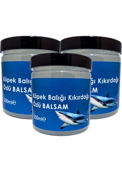Köpek Balığı Kıkırdağı Özlü Balsam HZNKS030 3x250 ml