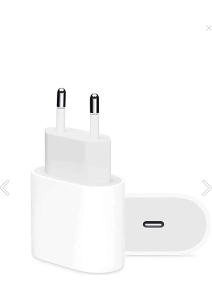 Pd Destekli 20W Şarj Cihazı – Usb-C Adaptör + Lightning kablo seti