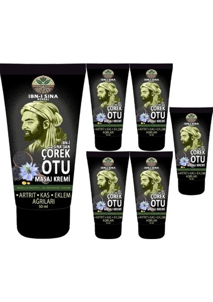 6 Adet Çörek Otu Kremi 50 ml