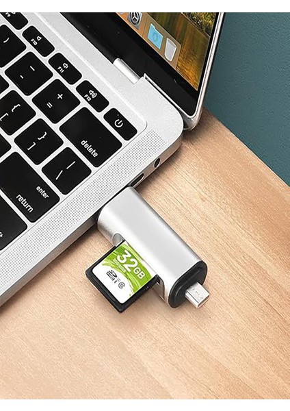 Type-C USB Micro Sd Kart Okuyucu Çevirici Dönüştürücü Adaptör Pc, Dizüstü, Tablet, Telefon Uyumlu indirimleri