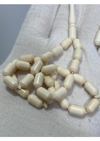 Kesme Fildişi Tesbih 12,58 Gram - Koleksiyonluk Fil Dişi Tespih fırsatları