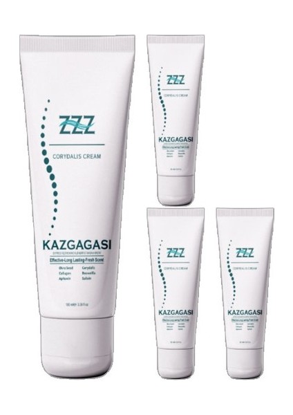 Kaz Gagası 4 Adet Özel Karışımlı Corydalis 100 ml Sırt Bel Kas Iskelet Kısmi Kullanım Kremi