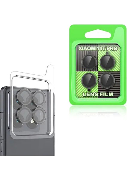 Xiaomi Mi 14T Pro 3D Kamera Lens Koruyucu-Siyah