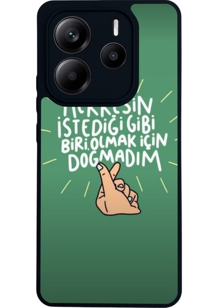 Xiaomi Redmi Note 14 Mat Siyah Uyumlu Kılıf – Yumuşak Silikon, Koruyucu, Şok emici kapak