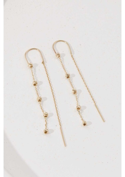 14 Ayar Altın Sallantılı Dorikalı Küpe fiyatları