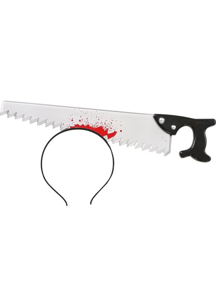 Kafaya Saplanmış Halloween Kanlı Testere Şaka Tacı indirimleri