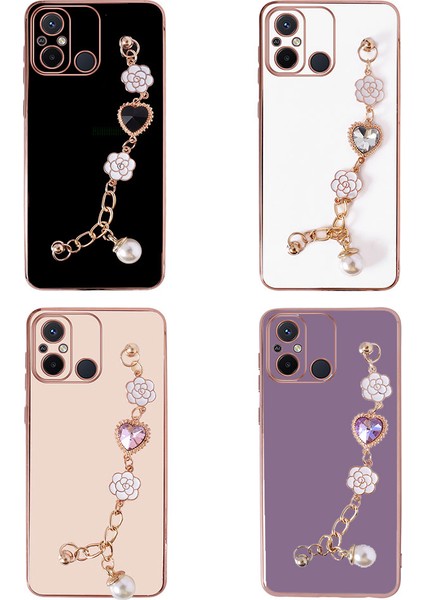 Xiaomi Redmi 12C Kılıf El Tutamaçlı Kamera Korumalı Fzd Taka Silikon Kapak-Siyah fiyatları