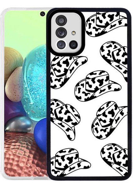 Galaxy A71 Kılıf Fzd M-Fit Desenli Kapak-Hat No5