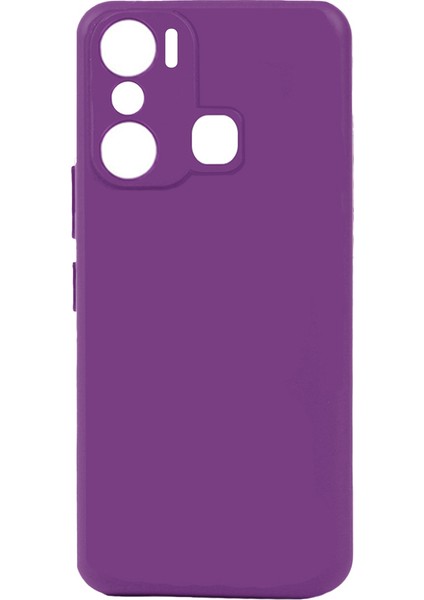 Infinix Hot 20I Kılıf Fzd Biye Silikon-Mor